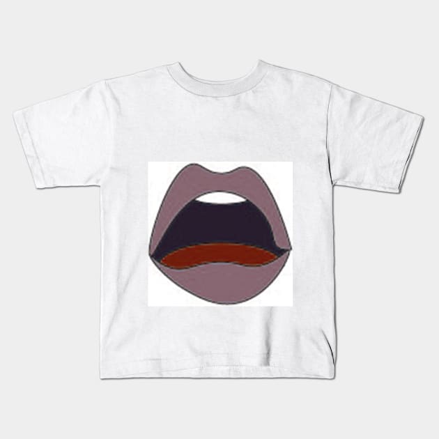 oPEN mOUTH Kids T-Shirt by AdrianaCasares